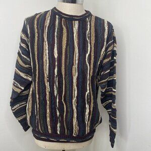 Roundtree & Yorke Multicolor Striped Crewneck Sweater